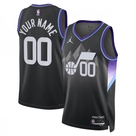 Dres Utah Jazz Prilagođeni Jordan 2025-26 Statement Edition Crno Swingman